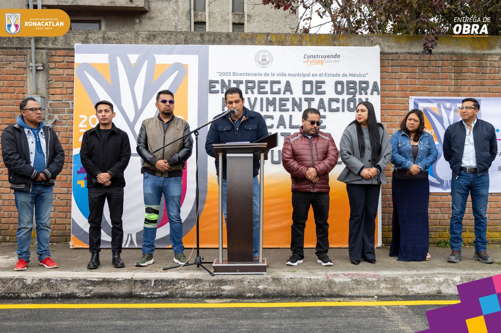 Entregan la construcción de Pavimentación de la Calle San Antonio