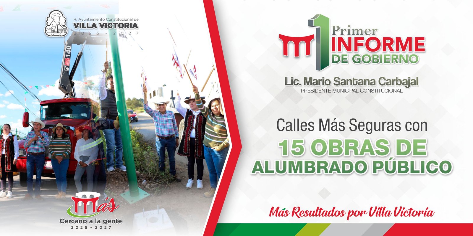 Mario Santana Carbajal, 1er Informe de Gobierno