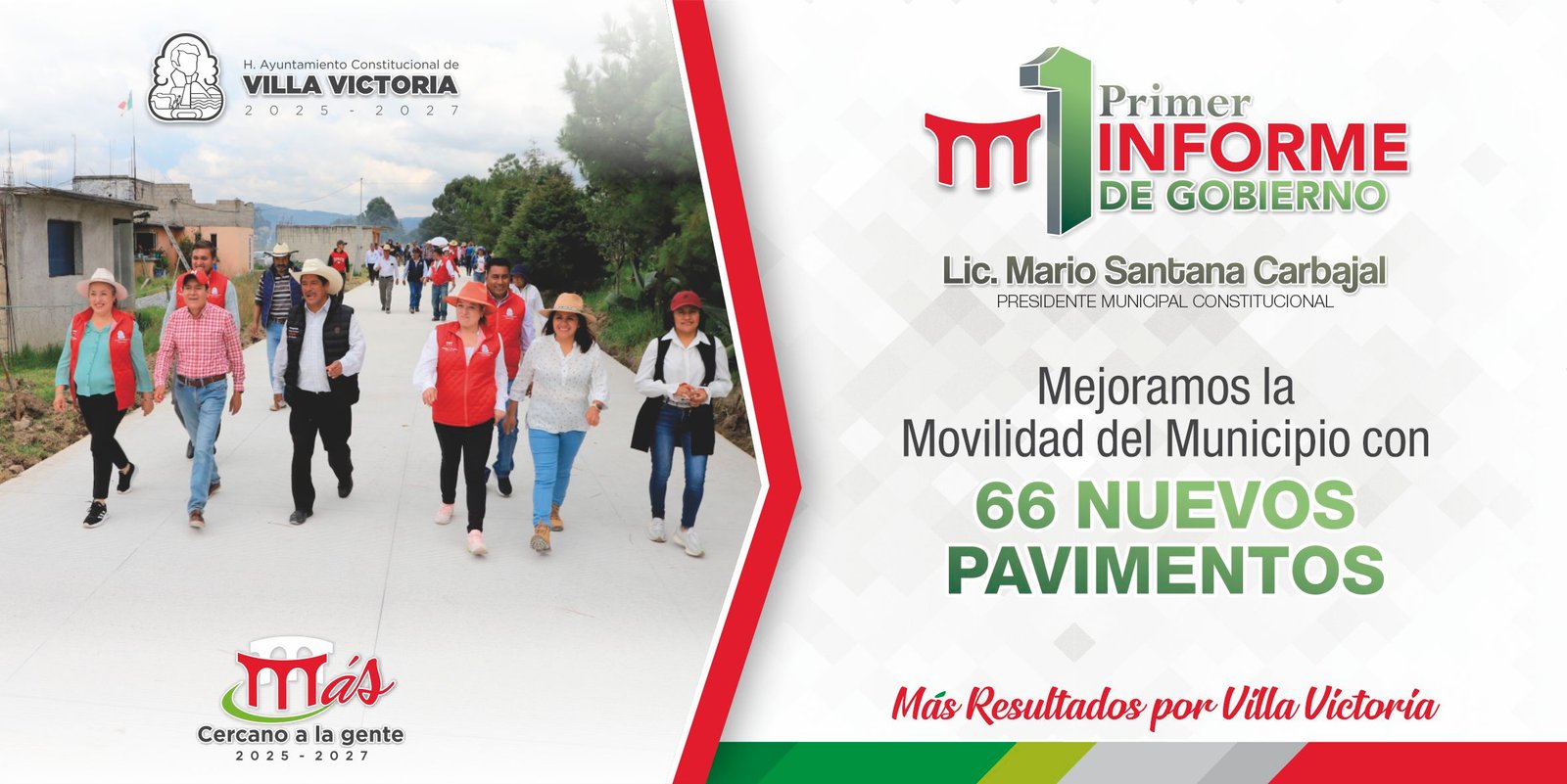 1er Informe de Gobierno Mario Santana Carbajal