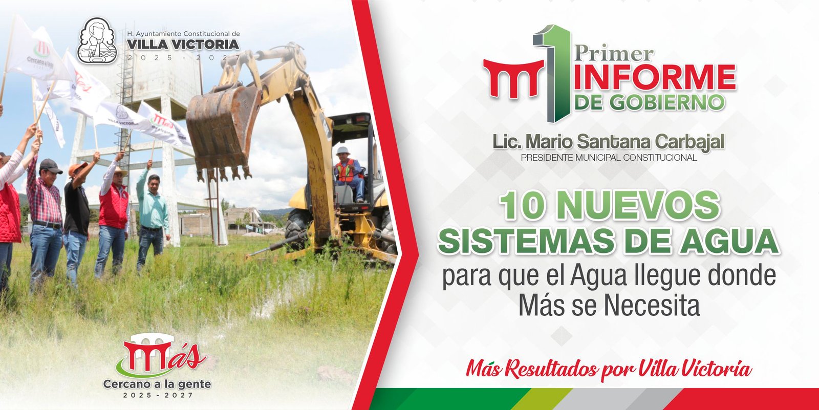 Mario Santana Carbajal, 1er Informe de Gobierno