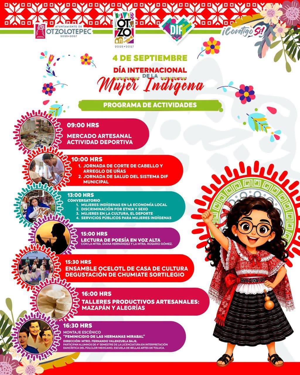 4 de septiembre día internacional de la mujer Indígena